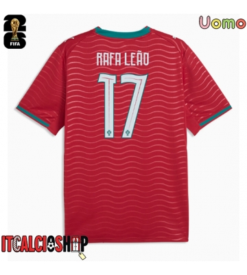 Portogallo Rafael Leao #17 Prima Maglia Mondiali 2026 Manica Corta